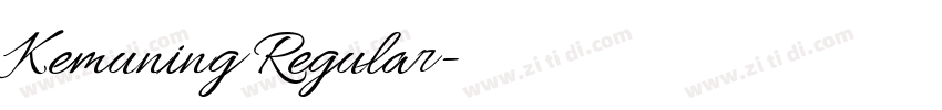 Kemuning Regular字体转换 Kemuning Regular字体转换